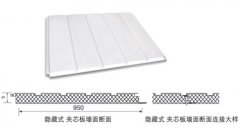 隱藏式夾芯板牆板